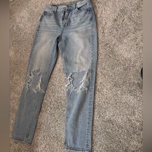 American Eagle distressed mom Jean